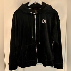 DKNY Velour Zip Hoodie